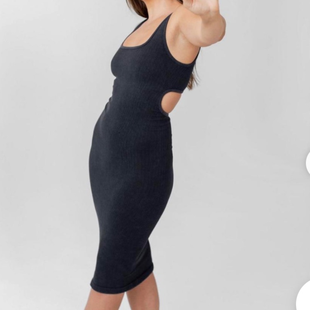 Savvi Black Sleeveless Dress with open back